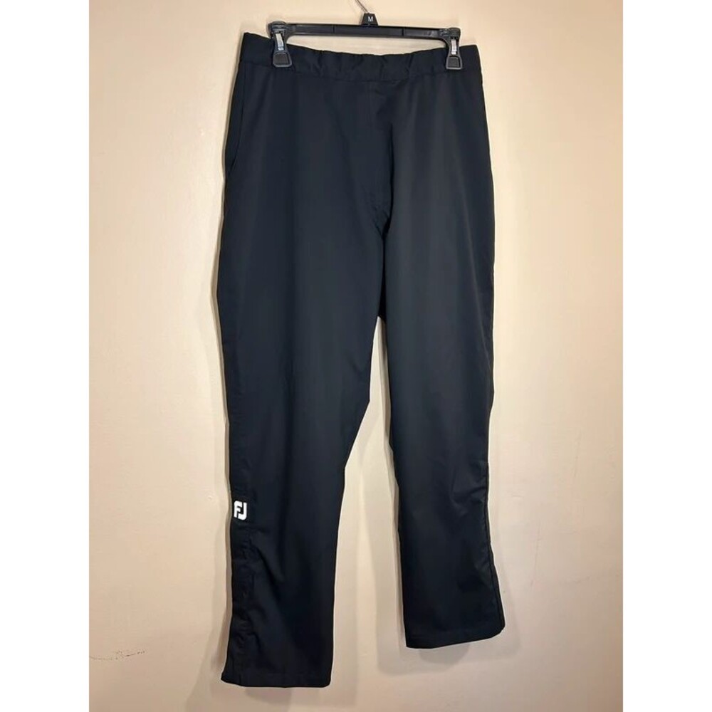 Footjoy Dryjoys Womens Large Black Windbreaker Golf Rain Pants